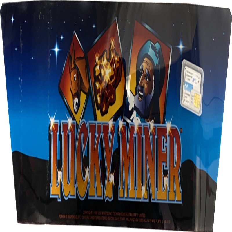 Aristocrat Lucky Miner Insert, Sim, Flash