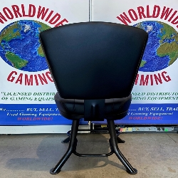 22" WWG Black Casino Chair. NEW SEAT+BACK!