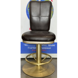 25" WWG Gold Pedestal Casino Chair