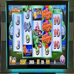 Helix Slant Top Miss Liberty Video Slot Machine