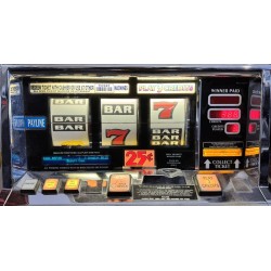 Vintage Sizzling 7 Slot Machine - 25¢ Coin Operated