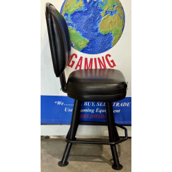 24” Black Leather Casino Gaming Chair