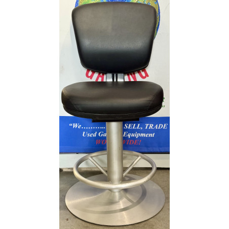 Casino Bar Stool with Swivel Base and Footrest