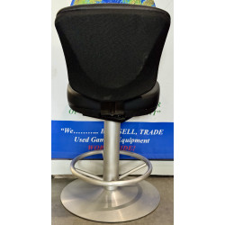 Casino Bar Stool with Swivel Base and Footrest