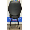 Casino Style Black Leather Bar Stool