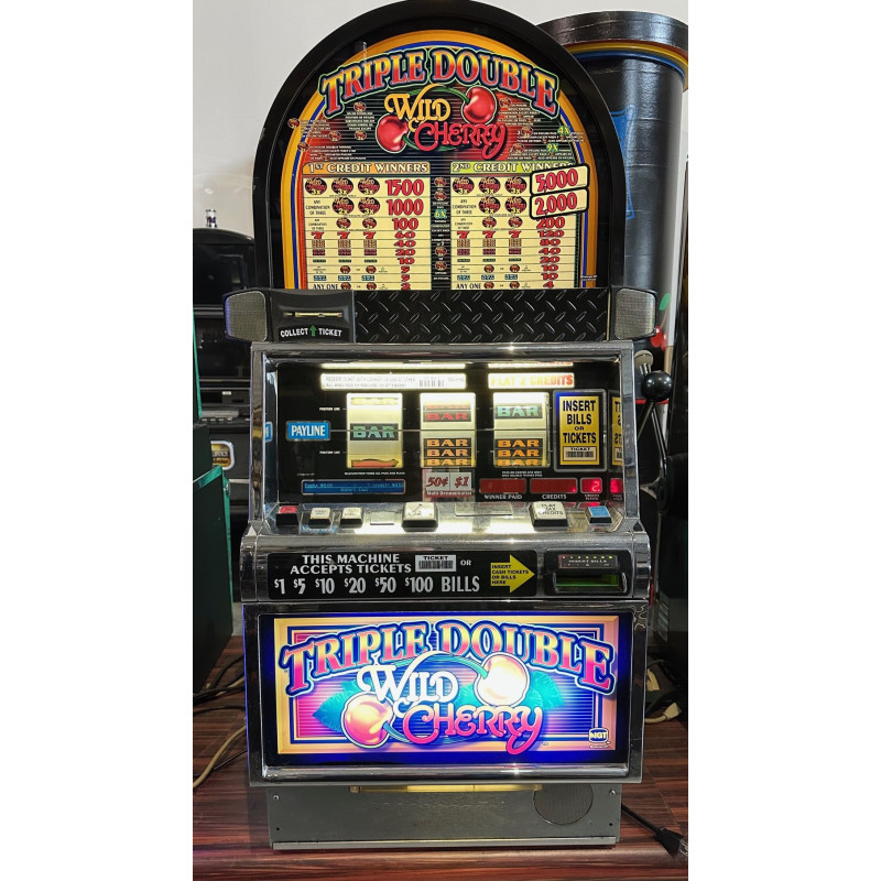 Triple Double Wild Cherry Slot Machine - Classic Casino Fun