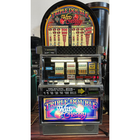 Triple Double Wild Cherry Slot Machine - Classic Casino Fun