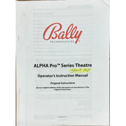 Bally Alpha pro series theatre slant top