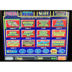 Multi-Game Video Poker Slot Machine - Touchscreen Fun