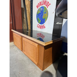 Black Granite Top Wooden Display Stand