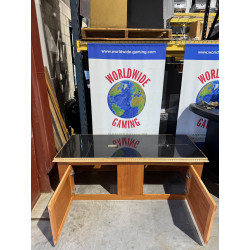 Black Granite Top Wooden Display Stand