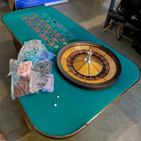 Roulette Table ONLY. Wheel Not Included. 