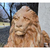 Pair of Reclining Lion Statues | Estate Garden & Entryway Décor