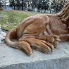 Pair of Reclining Lion Statues | Estate Garden & Entryway Décor