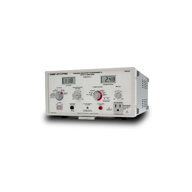 Sencore PR570 POWERITE II | Variable Isolation Transformer & Safety Analyzer