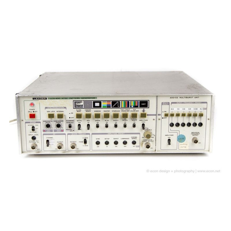 Leader LCG-400 NTSC Pattern Generator | 400-02 Multiburst Unit