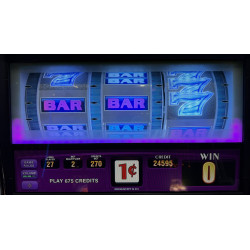 IGT S-3000 Gold Bar 7’s Slot Machine with Lighted Topper