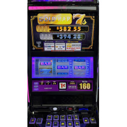IGT S-3000 Gold Bar 7’s Slot Machine with Lighted Topper