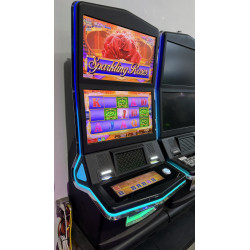 Konami Concerto Sparkling Rose Slot Machine with Dual Screens and LED Cabinet Accent Lighting