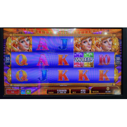 Konami Concerto Sparkling Rose Slot Machine with Dual Screens and LED Cabinet Accent Lighting