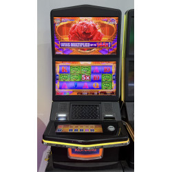 Konami Concerto Sparkling Rose Slot Machine with Dual Screens and LED Cabinet Accent Lighting