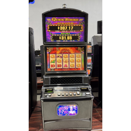 Konami K2V v2 Rhythms of Rio Slot Machine with Dual Screens and Quick Strike Display