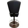 Black Pedestal Casino Slot Chair (21"–25.5") – Self-Rising Comfort with Swivel Memory