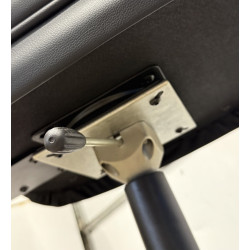 Black Pedestal Casino Slot Chair (21"–25.5") – Self-Rising Comfort with Swivel Memory