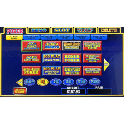IGT Game King Poker G23 Slant Top Casino Slot Machine Multi Game
