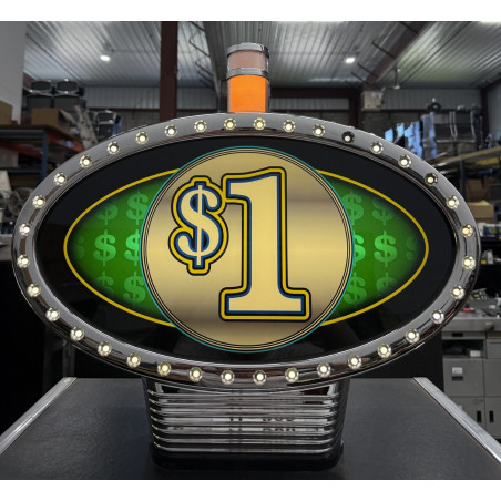 IGT S-2000 I-Game I-Plus 1 Dollar Denom Topper Slot Machine Topper