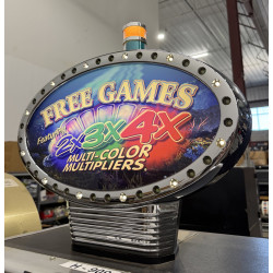 IGT S-2000 I-Game I-Plus 2X 3X 4X Multi-Color Multipliers Slot Machine Topper