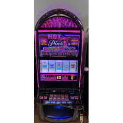 IGT Hot Pink 7s Ruby Slot Machine 1¢ Mechanical Reels Casino Game LED Model A