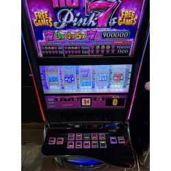 IGT Hot Pink 7s Ruby Slot Machine 1¢ Mechanical Reels Casino Game LED Model A