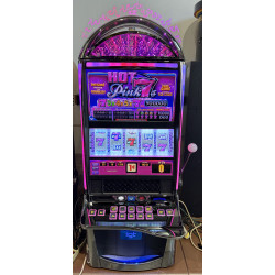 IGT Hot Pink 7s Ruby Slot Machine 1¢ Mechanical Reels Casino Game LED Model B