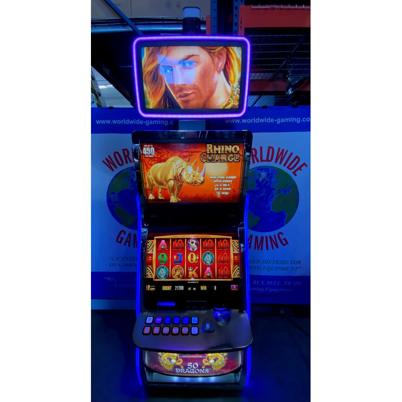 Rhino Charge Slot Machine Mark VII Viridian Widescreen Casino Game Tested