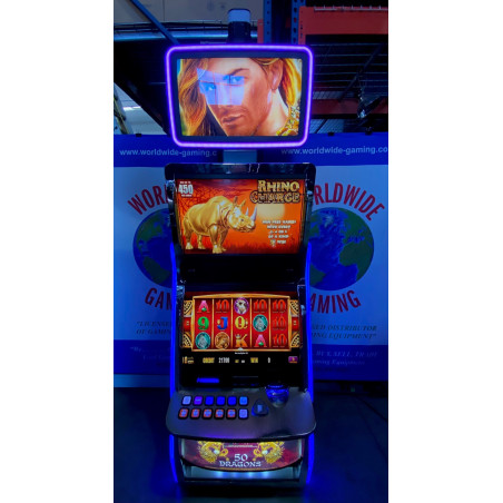 Rhino Charge Slot Machine Mark VII Viridian Widescreen Casino Game Tested